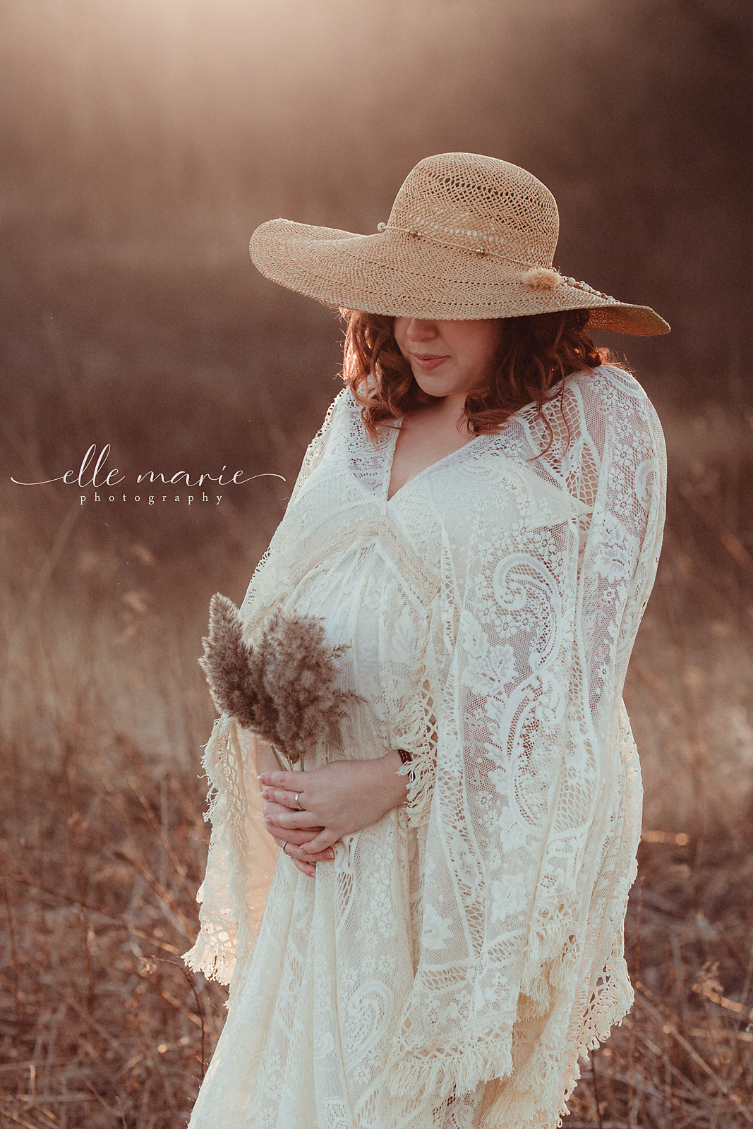 Bohemian white hotsell maternity dress