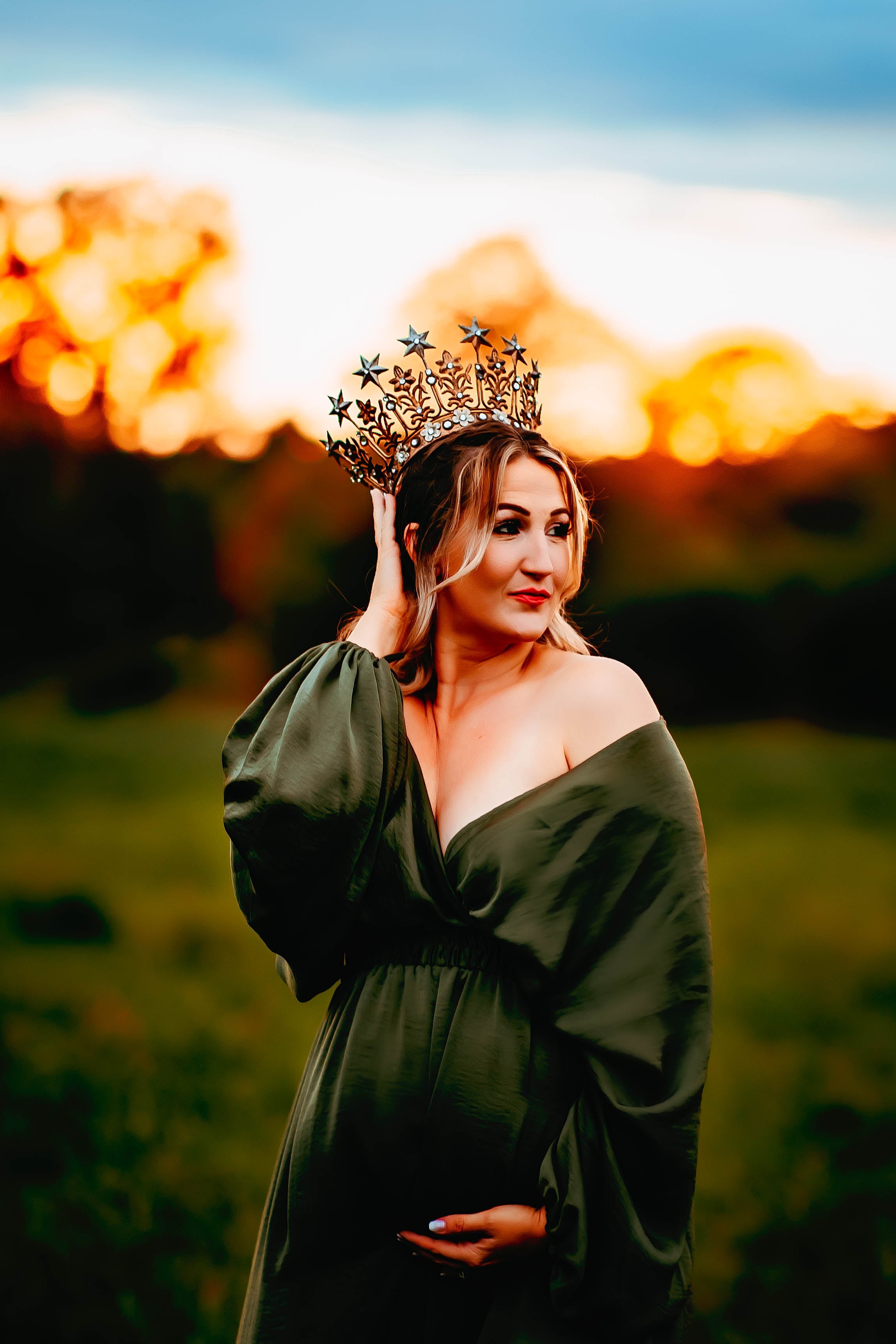 Gold Crown – Sugar Bump Gown Rentals
