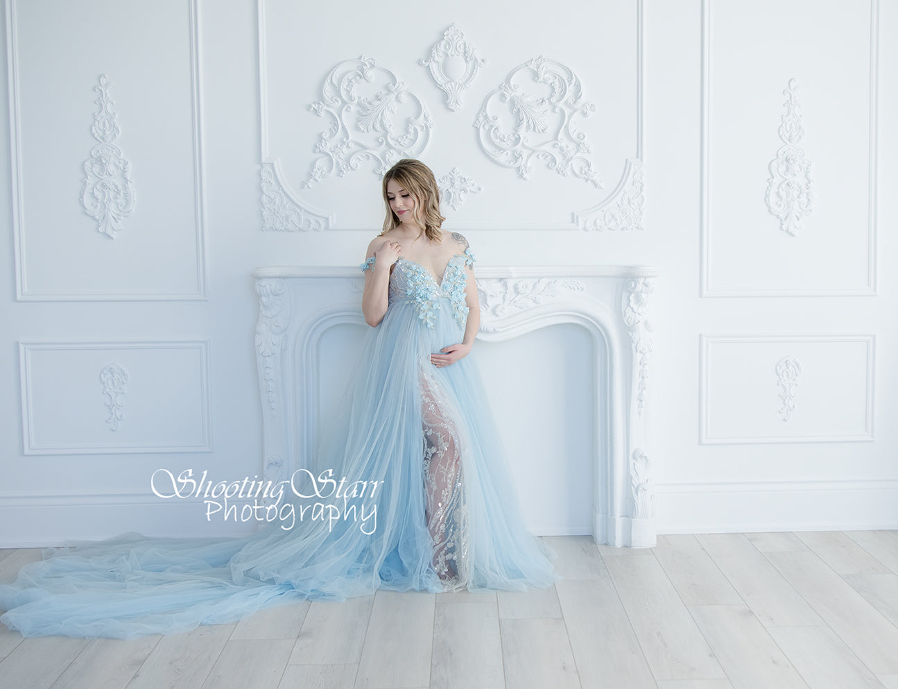 Blue Run Away With Me Gown