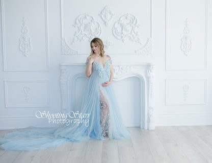 Blue Run Away With Me Gown