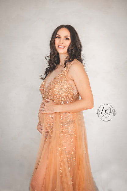 Apricot Goddess Gown