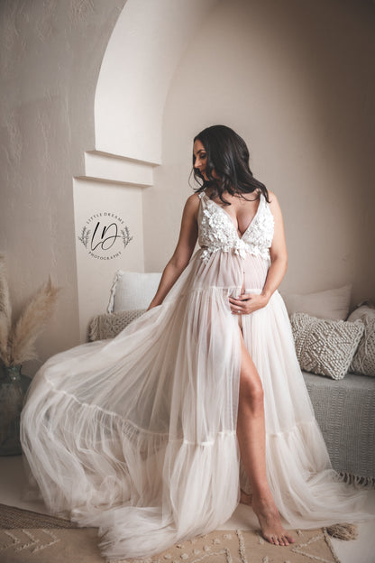 Ivory Wisteria Gown