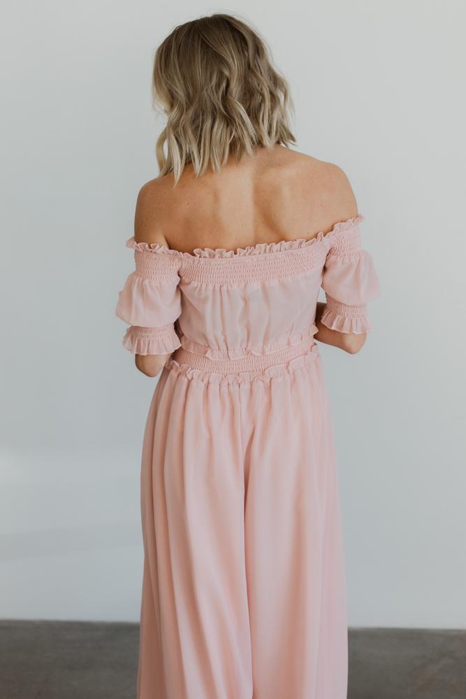 Harper Pink Maxi Dress - 