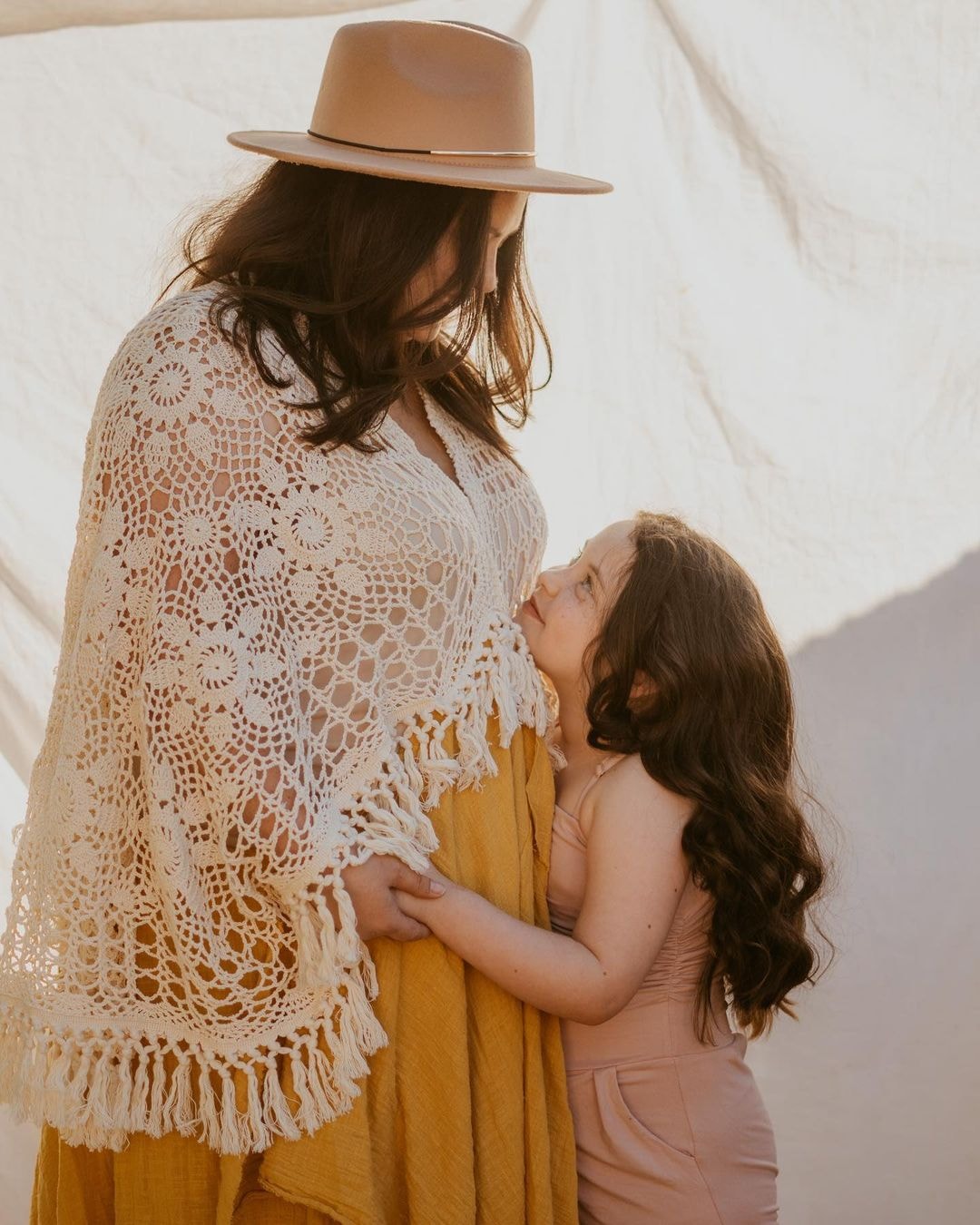 Crochet Cotton Boho Ginger Yellow Gown - 