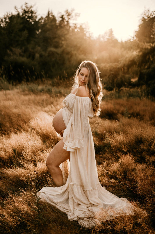 XNHAN Maternity Dress Shapewear for Baby Shower Photoshoot