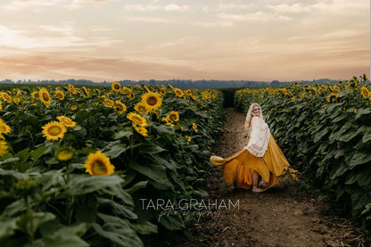 Crochet Cotton Boho Ginger Yellow Gown - 